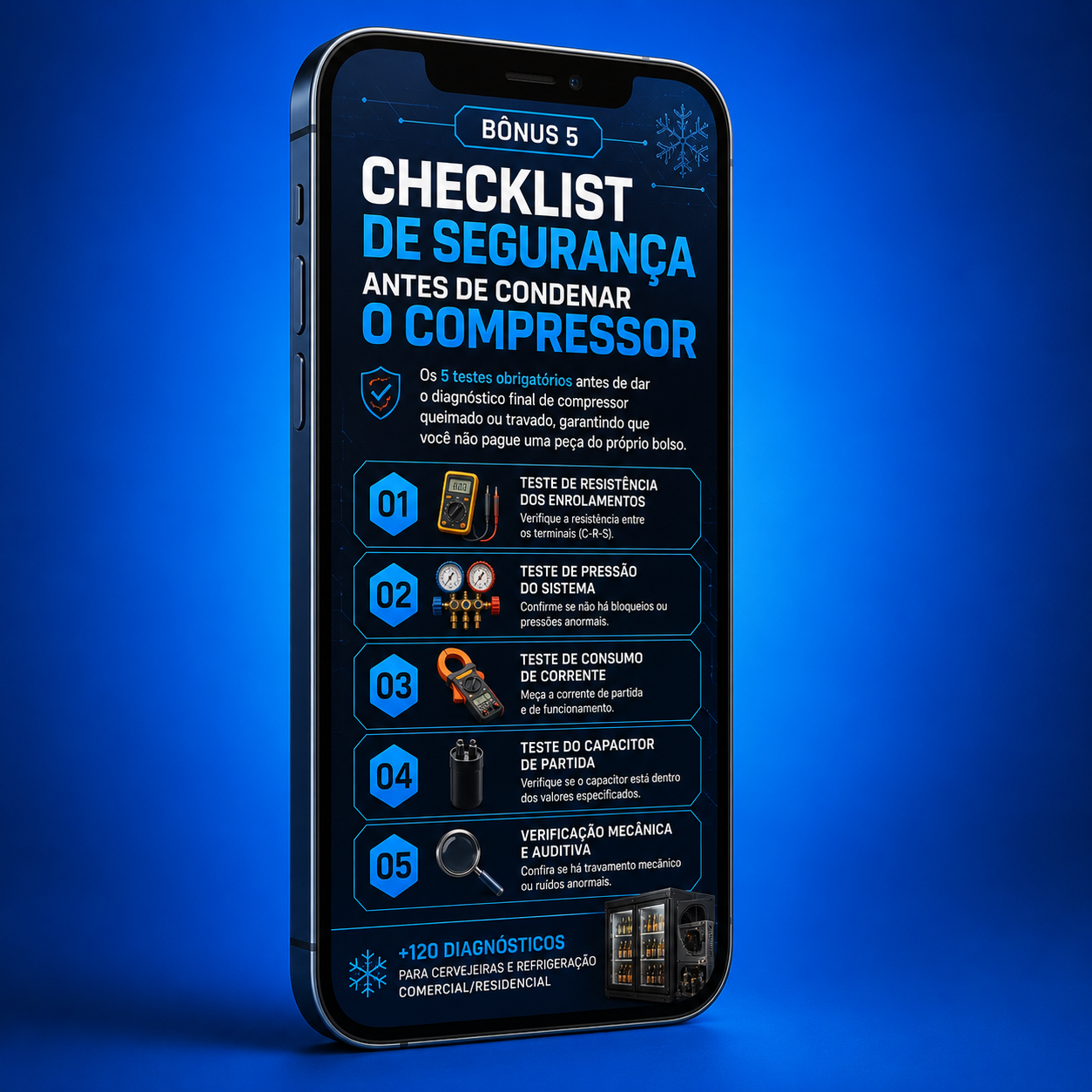 Bônus 5 - Checklist Antes de Condenar o Compressor